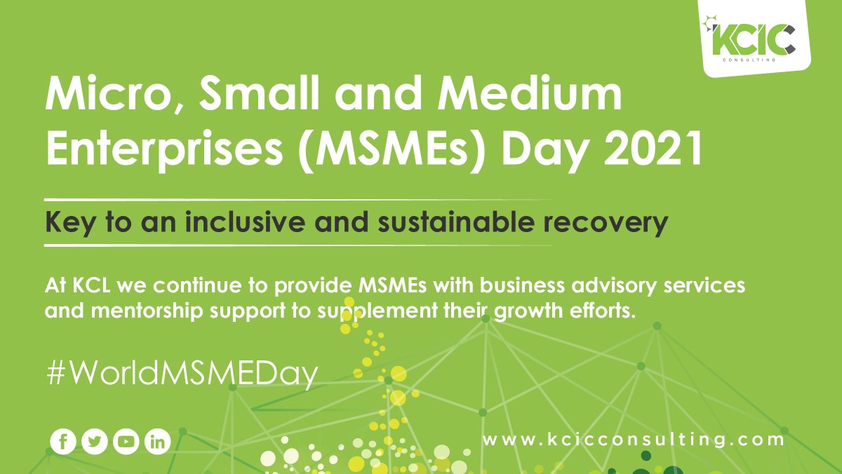 Micro-, Small and Medium-sized Enterprises continue to be on the move for their contributions to innovation and improving economic conditions.
 
We continue to provide #MSMEs with business advisory services and mentorship support to supplement their growth efforts.
#WorldMSMEsDay