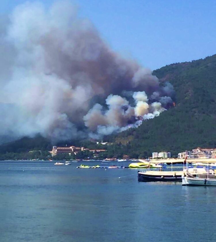 avumuryildirim's tweet photo. Bu cetvelle ölçülmüş gibi çıkan yangınları bir yerlerden hatırlıyorum. #marmaris https://t.co/AY7cvIet5I