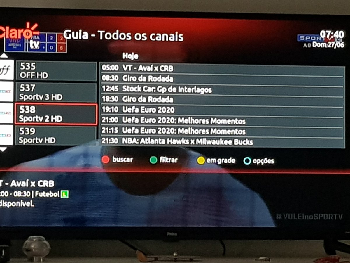 AlziraBATALHA1's tweet photo. Quem atualiza a grade de programação do SPORTV?? Quase que eu perco o vôlei, pois a grade está desatualizada.#VOLEInoSPORTV https://t.co/6YUNn402jg