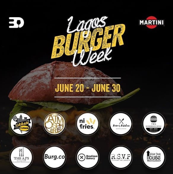 AweLagos's tweet photo. Do something cool this summer with your besties! Hop along on the
Martini x Eat Drink Lagos Burger Week Tour and be served the finest
burgers around town coupled with some signature Martini cocktails.
For more information, follow @EatDrinkLagos
#Martinitime #Lagosburgerweek https://t.co/CnwEMaSa2v