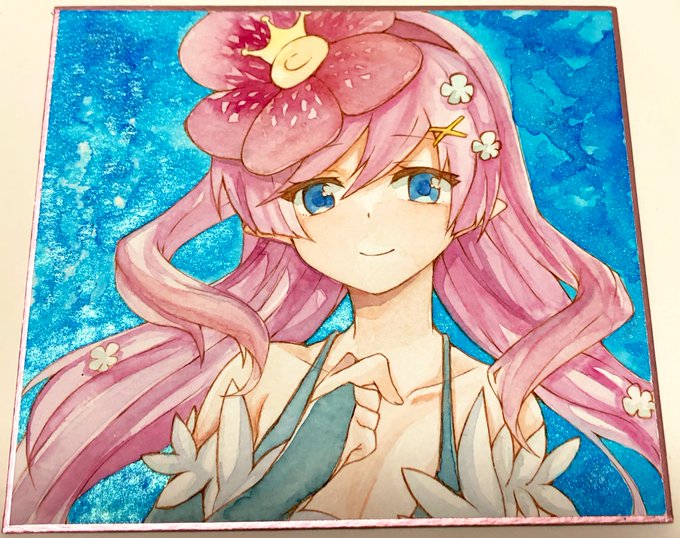 ピクシーパウダー試してみたかったのでフレシアちゃん描いた🌸
ギラギラしてる! 