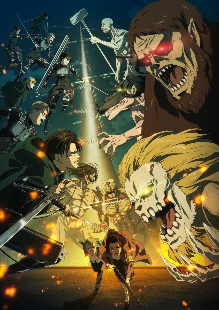 AoTWiki's tweet photo. Attack on Titan The Final Season - Key Visuals 1, 2, 3 &amp; 4 https://t.co/FDEWgFzyal