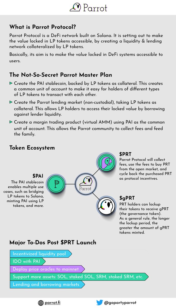 rohitkashyapaol's tweet photo. Check out what @gopartyparrot are doing. One of the coolest projects!

#ParrotProtocol $PAI $PRT $gPRT https://t.co/thp20U9LoW
