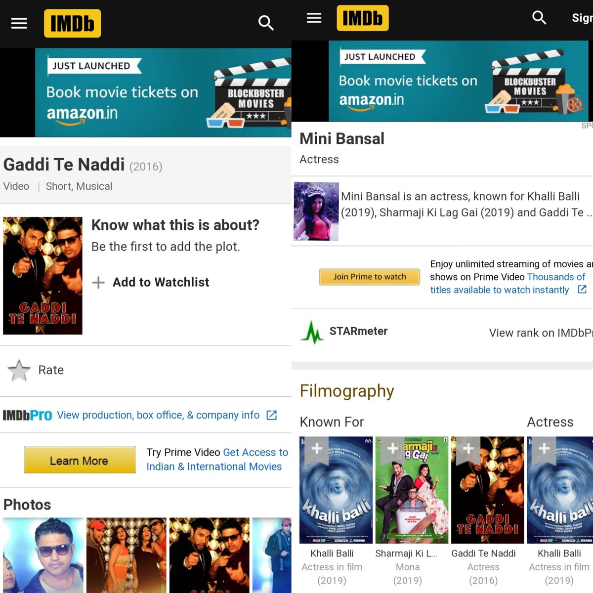 ActressMini's tweet photo. 🎞📽🎬📸💃 Imdb file #minibansal @ActressMini https://t.co/HvvKIjD7S4
