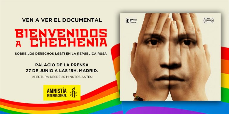 flamingo_films's tweet photo. Hoy a las 19:00 podéis ver la imprescindible 'Bienvenidos a Chechenia' gracias a @amnistiaespana #Orgullo2021  #LoveIsLove 
https://t.co/ymQizexees https://t.co/WRhkmSUODh