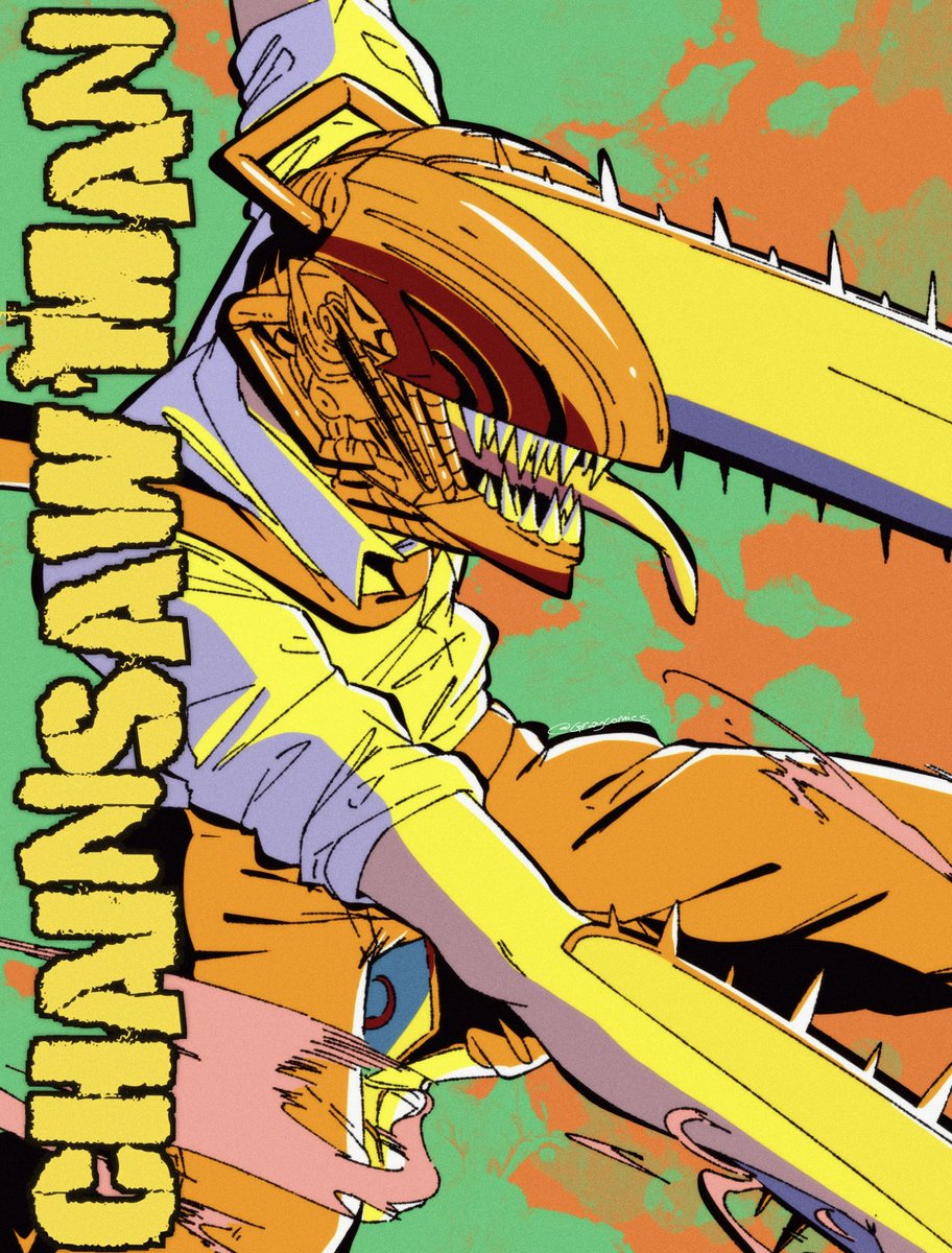 ThEJG_'s tweet photo. CHAINSAW MAN!! https://t.co/ilthXA2bqU