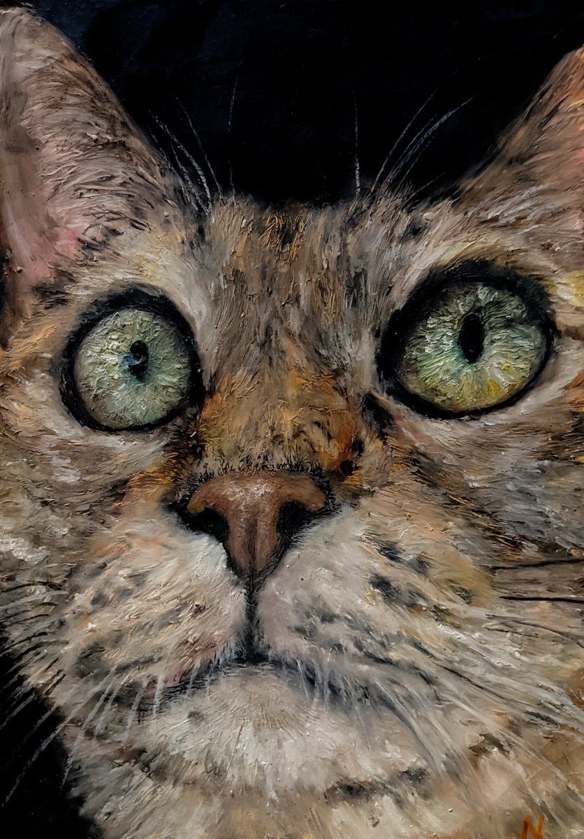 クレヨン16色で描いたネコ #猫 #絵 #ぺんてる #クレヨン画