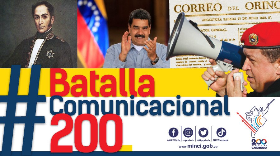 #27Jun |🇻🇪📢 ¡ETIQUETA DEL DÍA! ▶️ #BatallaComunicacional200 Decimos la verdad de Venezuela al mundo. Estamos en el Bicentenario de la Gran lucha libertaria.