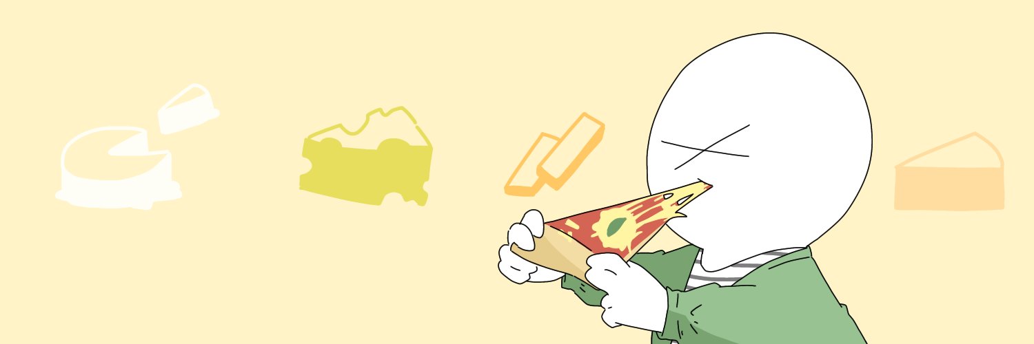 Twitter 上的 やあー フリーイラスト フリーヘッダー ピザのチーズが伸び続けるヒト T Co P3pdspe428 Twitter