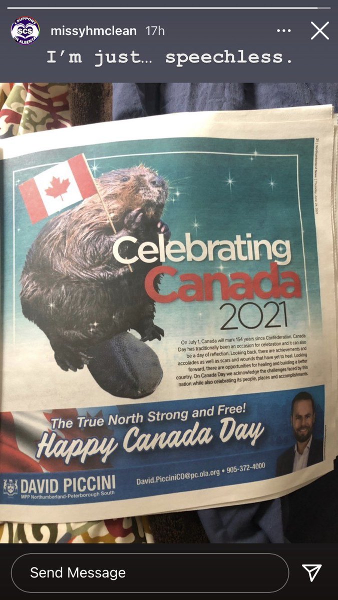 chapmajo55's tweet image. @DavidPiccini at a time that many of us are taking a time to demand change and do better, this is a disgusting show of privilege and negligence. #everychildmatters @TownofCobourg #conservativeprivilege #dobetterpicnini #churchneedstoapologize