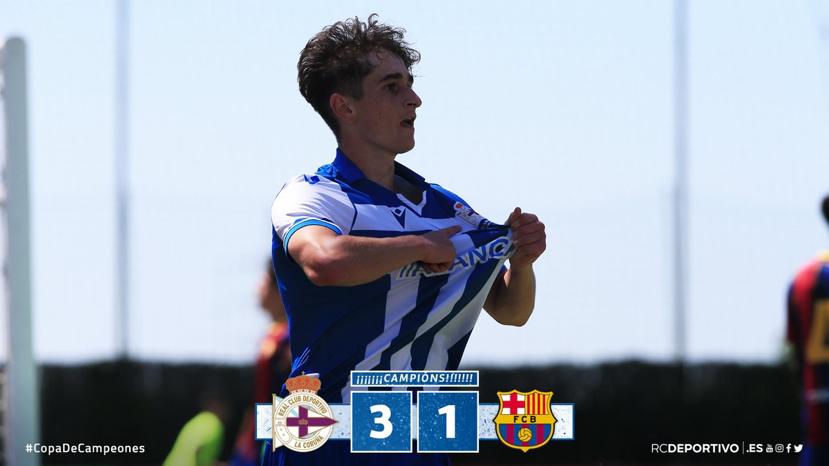 RCDeportivo's tweet image. Un 27.06.95 #osnosos gañaban a Copa do Rei
Lembrando o histórico día todos #osnosos e #asnosas vestiron este ano #asnosascores coas liñas daquela e a lenda baixo o escudo: 25 aniversario CAMPIÓNS COPA!
#Deportivistas: xusto 26 despois #anosacanteira volve facer historia
CAMPIÓNS!