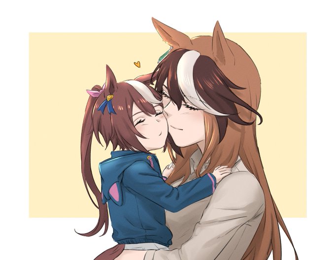 親子
#ウマ娘
#シンボリルドルフ
#トウカイテイオー 
