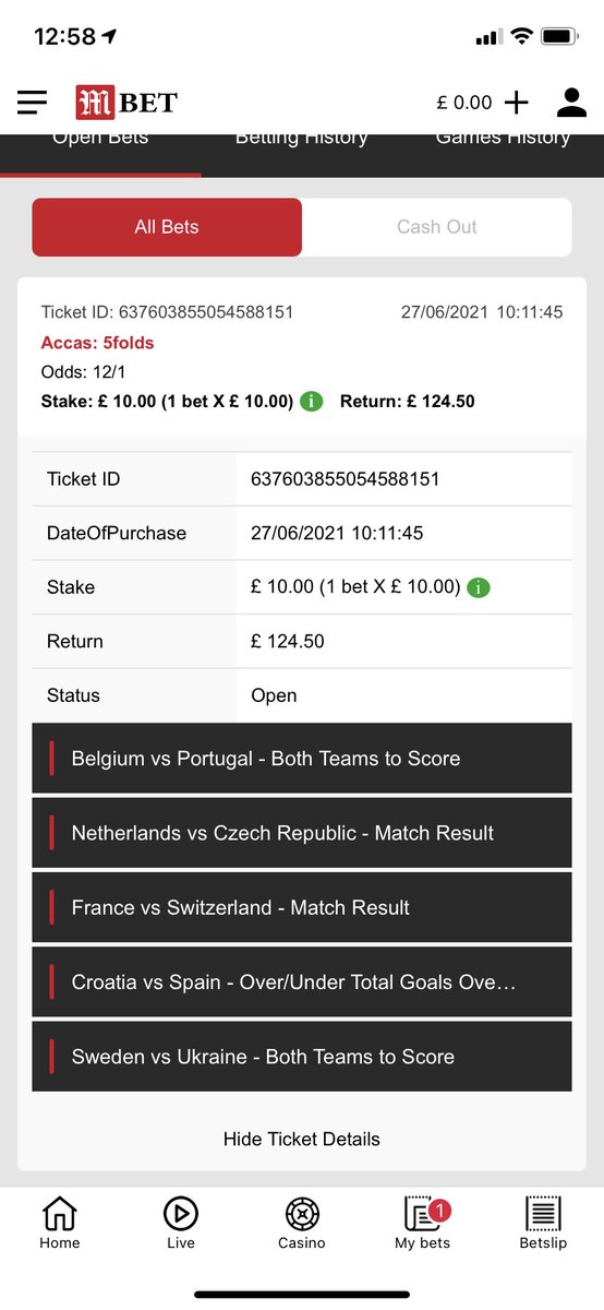 TipsCtb's tweet image. I have gone for a 5 fold acca for the remaining games of the last 16. For those who can’t see it I have gone for over 1.5 goals in the Spain vs Croatia game. I ha e left the England game out as I have no idea how that will play out.