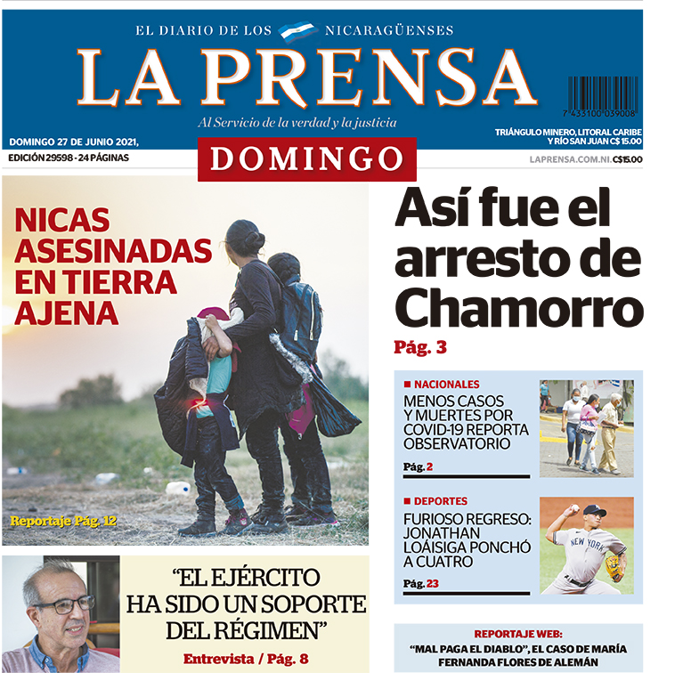 laprensa's tweet image. ¡Buenos días! Esta es nuestra portada para este domingo. Recordá que toda la información la podés encontrar en &amp;gt;&amp;gt; laprensa.com.ni
