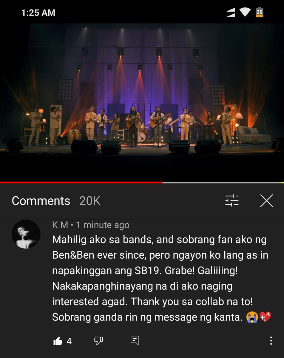 One of those positive comments in the Video. 💙

SB19 x Ben&Ben!

SBEN19MAPA VideoRelease
@SB19Official 
@BenAndBenMusic 
#SBEN19MAPAOutNow