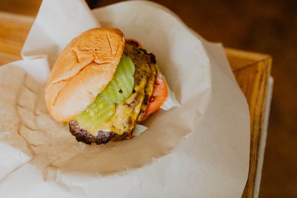 Just over here building my dreams, one patty at a time.