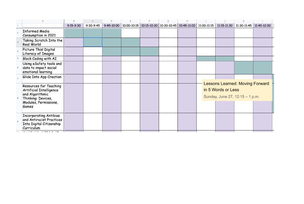 DrLisaRodriguez's tweet image. My ISTE Sunday Schedule -Exploring computer coding at elementary level, digital citizenship, and antiracist education #ISTELive #ISTELiveContest #CriticalRaceTheory #Coding #digitalcitizenship #edtech