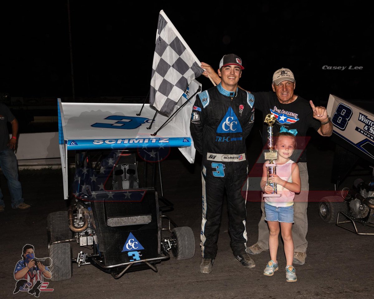 .<a href="/CaseySchmitz/">Casey Schmitz</a> continued his dominance at Cycleland Speedway last night, winning for the 8th time this year! Schmitz has lead nearly 50% percent of the laps there this year as well in the Clyde Lamar owned #3C.