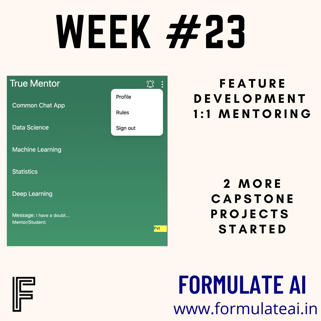 formulateai's tweet photo. #weekbyweek #week23 #growing #growbetter #truementor #studentlearn #dsxpro #formulateai https://t.co/tFcZ13OE3k