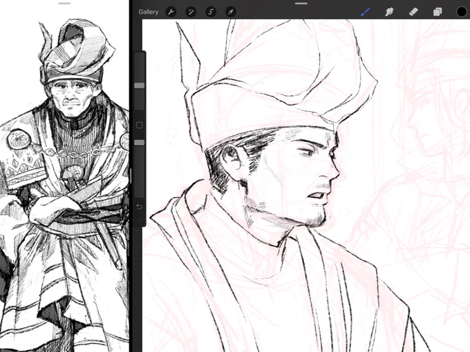 okay so before I draw his wrinkles, please enjoy a young Bendahara Tun Nirmala 
