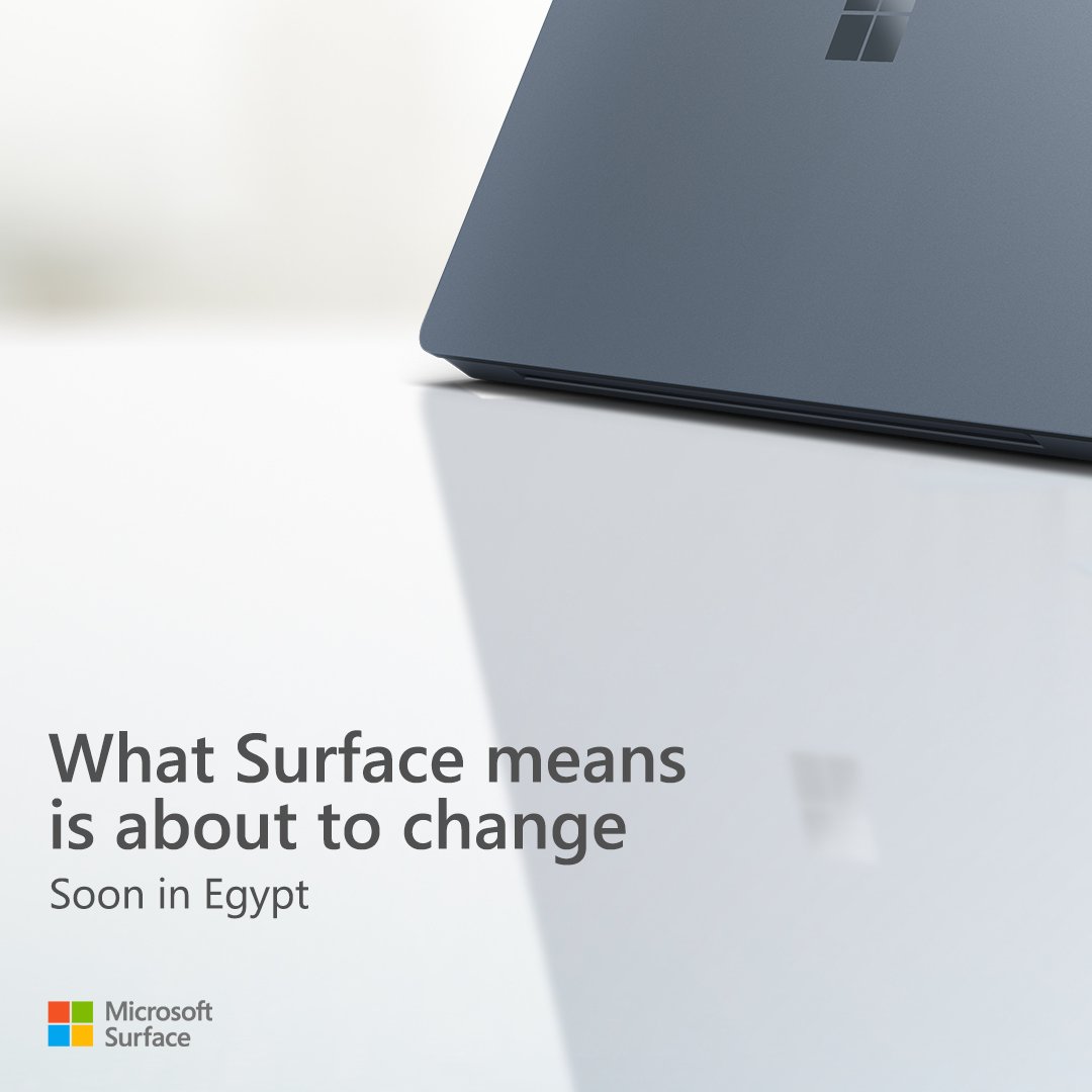 MicrosoftEgypt's tweet photo. The word "Surface" is going to be redefined. 
Wait for it. https://t.co/EVWCmwAmem