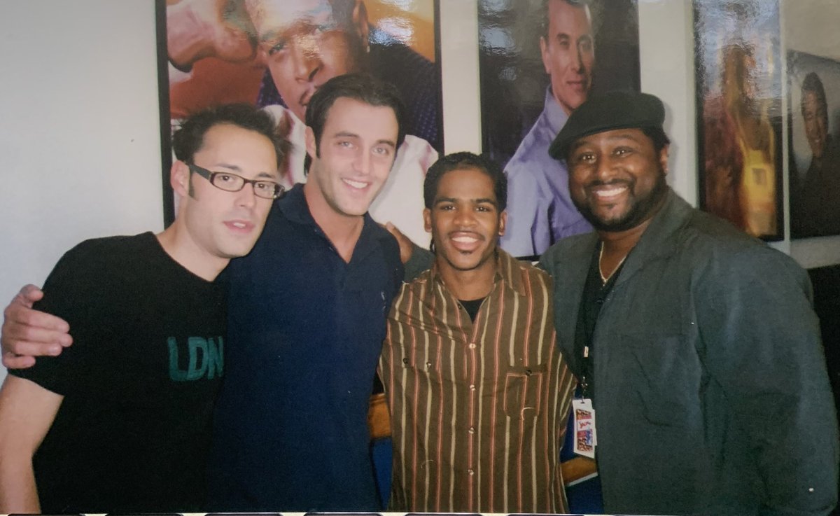 NewsRudy's tweet photo. Found this going through my pics archives.  Taken back in 2003 the day after @RyanLLF won the 1st Canadian Idol and #GaryBeals was running up w @BenMulroney as host of the show.  I can honestly say I attended every idol show from being to end.  #goodtimes https://t.co/9mcFelMj21