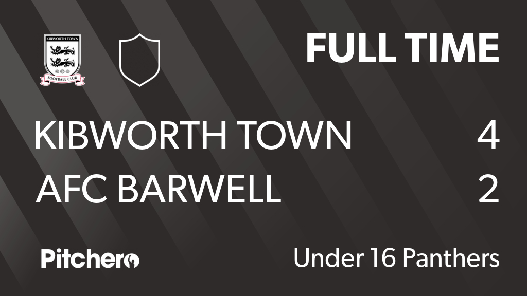 KibworthTownFC's tweet photo. FULL TIME: Kibworth Town Football Club 4 - 2 AFC Barwell
#KIBAFC #Pitchero
https://t.co/ifhFuENcNU https://t.co/b5E7JAc8qg