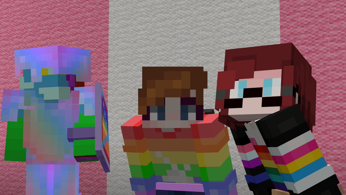 BerryTheBlended's tweet photo. Almost a year since I joined #Queercraft and I couldnt be happier. I've made so many friends and memories and I hope to make many more. Big thanks to @Queercraft , ran by Beau for making this possible, and thanks to Aiden, Danny, Ryan and many more doing back-end stuff #Minecraft https://t.co/6loYAZVcrb