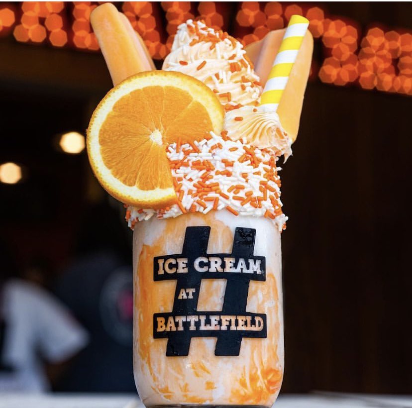 Mrs_Cudd's tweet photo. We tried a new place yesterday! The Battlefield Country Store! Of course we had to try the special, “Oh She Dreamy”! 🍊🤤 #sugarrush @anesmustangs https://t.co/PJf0fmohPo