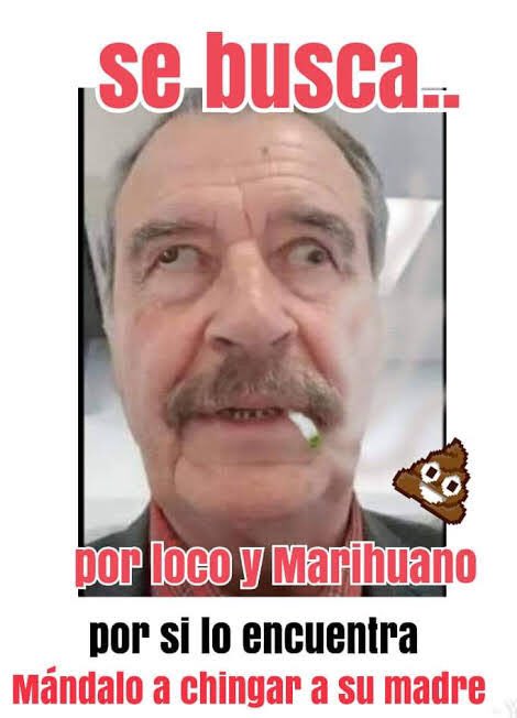 tabscoob_x's tweet photo. @VicenteFoxQue El haberte quitado tu millonaria pensión parasito del demonio. https://t.co/NI8CvX8aRR