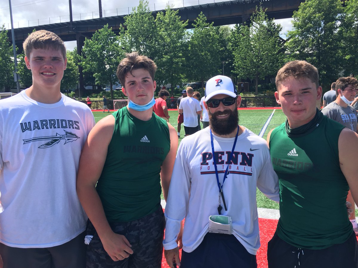 jack_jollie's tweet photo. Awesome day at UPenn!!  Thank you to @CoachDupont   Learned alot and had a great experience on Franklin Field with incredible coaches. @PENNfb https://t.co/e85yM0HeBj