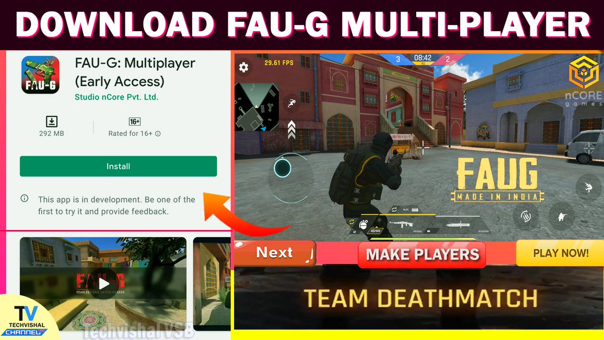 TechvishalVSB's tweet photo. https://t.co/JA8oPB7Sn8
FAU-G TDM Gameplay First Look๐ฎ๐ณ | Fau G TDM Multiplayer Deathmatch | How to Download Fau g TDM Mode
https://t.co/JA8oPB7Sn8
#FAUG #faugtdm #FAUGMultiplayer
@nCore_games https://t.co/b7GPWW5LLQ