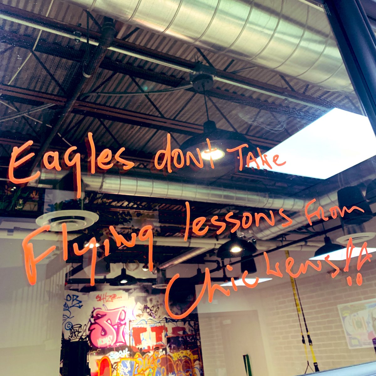 The writing on the wall 👀🦅