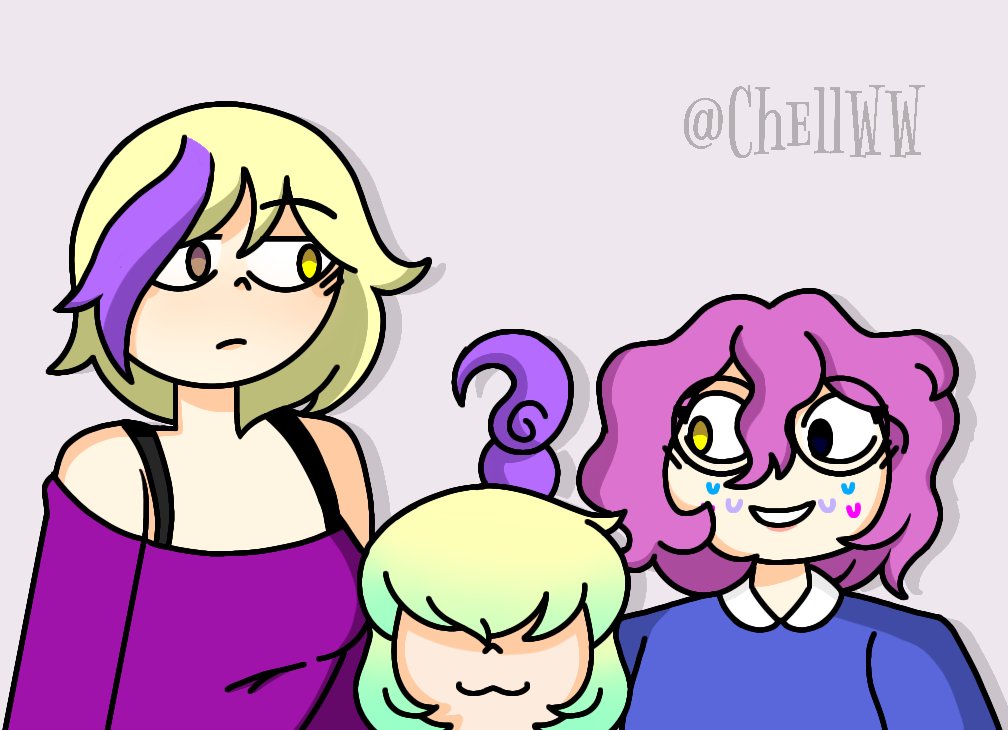 ChellWW's tweet photo. Jeje tenía mucho sin dibujar a estos personajes de un viejo # los quiero mucho y gracias por el permiso! https://t.co/6rMZMRryea