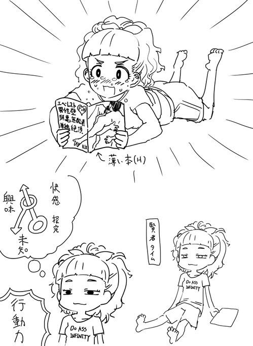 ファンボックスに『同人誌の受けの気持ちを知りたくなったので、前じゃなく後ろにディルドを入れてみる大西由里子』リクエストが来たので描きました 