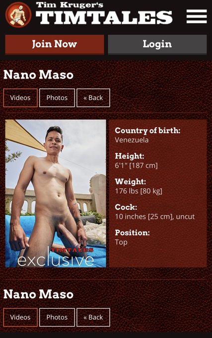 Enhorabuena a mi rey @nanomasoxxx  por su entrada al porno como exclusivo en @timtales_com  ??? 
Menudo