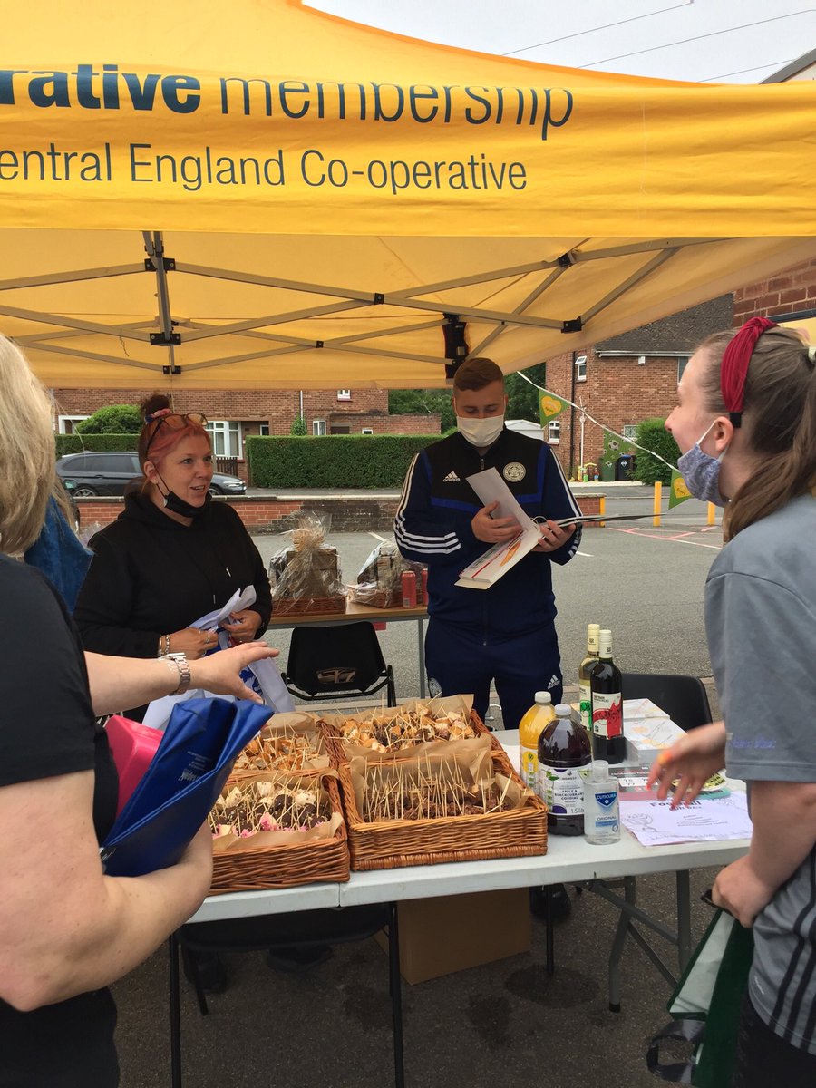 KilsbyAdam's tweet photo. Fun day at Overslade Lane Coop!!  Great day for fundraising for local care home. Good community spirit enjoying raffles, tombola, taste testing, refreshments &amp; penalty shootout. Thankyou Hillary &amp; @elainely1234 for the support with our membership drive. @adamleewaudby @YvonneKS11 https://t.co/JgIcIjLee8