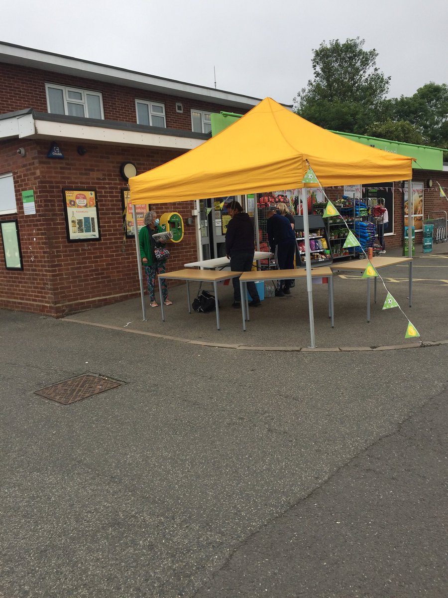 KilsbyAdam's tweet photo. Fun day at Overslade Lane Coop!!  Great day for fundraising for local care home. Good community spirit enjoying raffles, tombola, taste testing, refreshments &amp; penalty shootout. Thankyou Hillary &amp; @elainely1234 for the support with our membership drive. @adamleewaudby @YvonneKS11 https://t.co/JgIcIjLee8