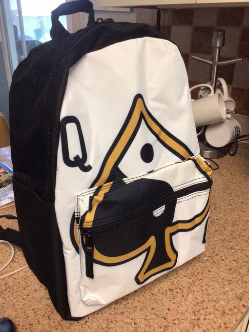 Leaving for Big D in a couple hours! A fan bought me some new makeup bags and a backpack with my tattoo<a href="/tag/queenofspades"class="tags"><span>#queenofspades</span></a><a href="/tag/harmonikalifornia"class="tags"><span>#harmonikalifornia</span></a><a href="/tag/rqos"class="tags"><span>#rqos</span></a>