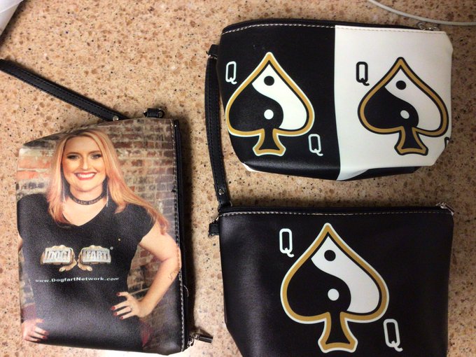 Leaving for Big D in a couple hours! A fan bought me some new makeup bags and a backpack with my tattoo<a href="/tag/queenofspades"class="tags"><span>#queenofspades</span></a><a href="/tag/harmonikalifornia"class="tags"><span>#harmonikalifornia</span></a><a href="/tag/rqos"class="tags"><span>#rqos</span></a>