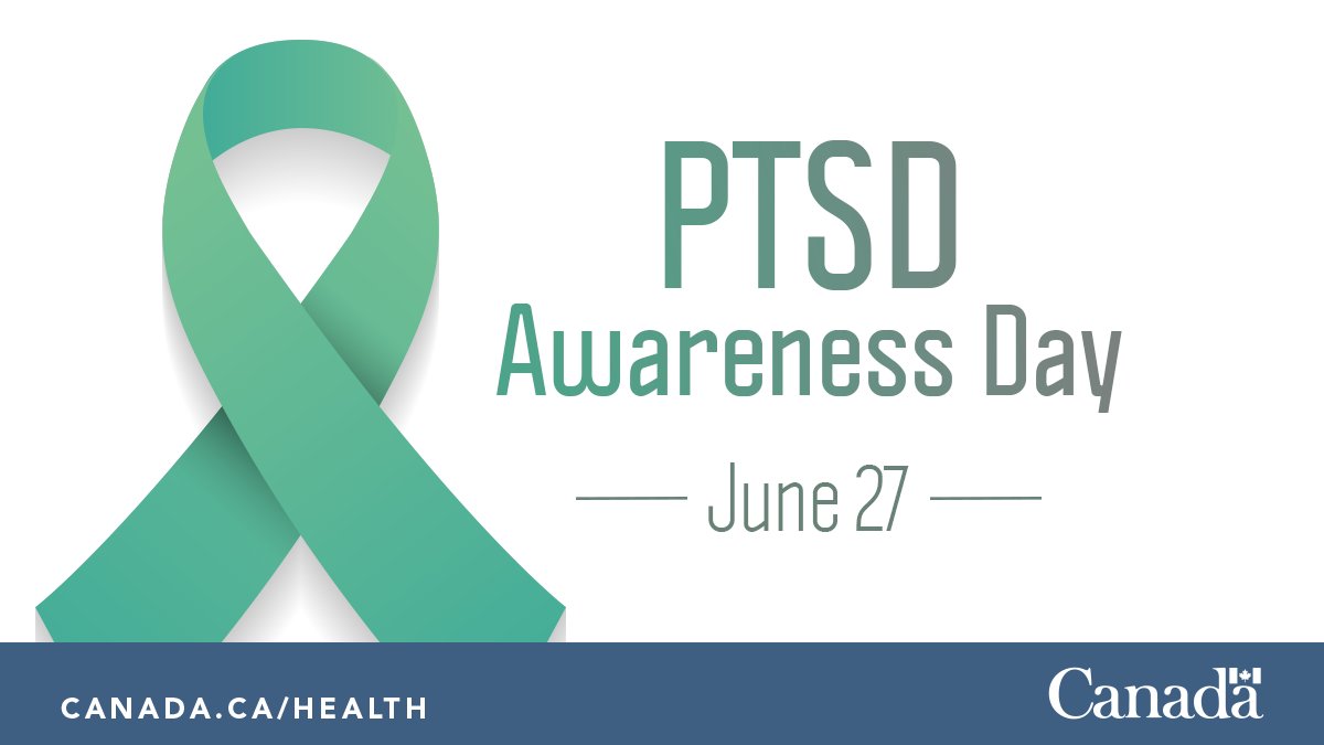 GovCanHealth's tweet image. #DYK 62% of Canadians aged 18+ have experienced at least one traumatic event in their lifetime? 
To learn more about posttraumatic stress disorder and resources available to help: ow.ly/qIQk50FiGVQ 
#PTSDAwarenessDay