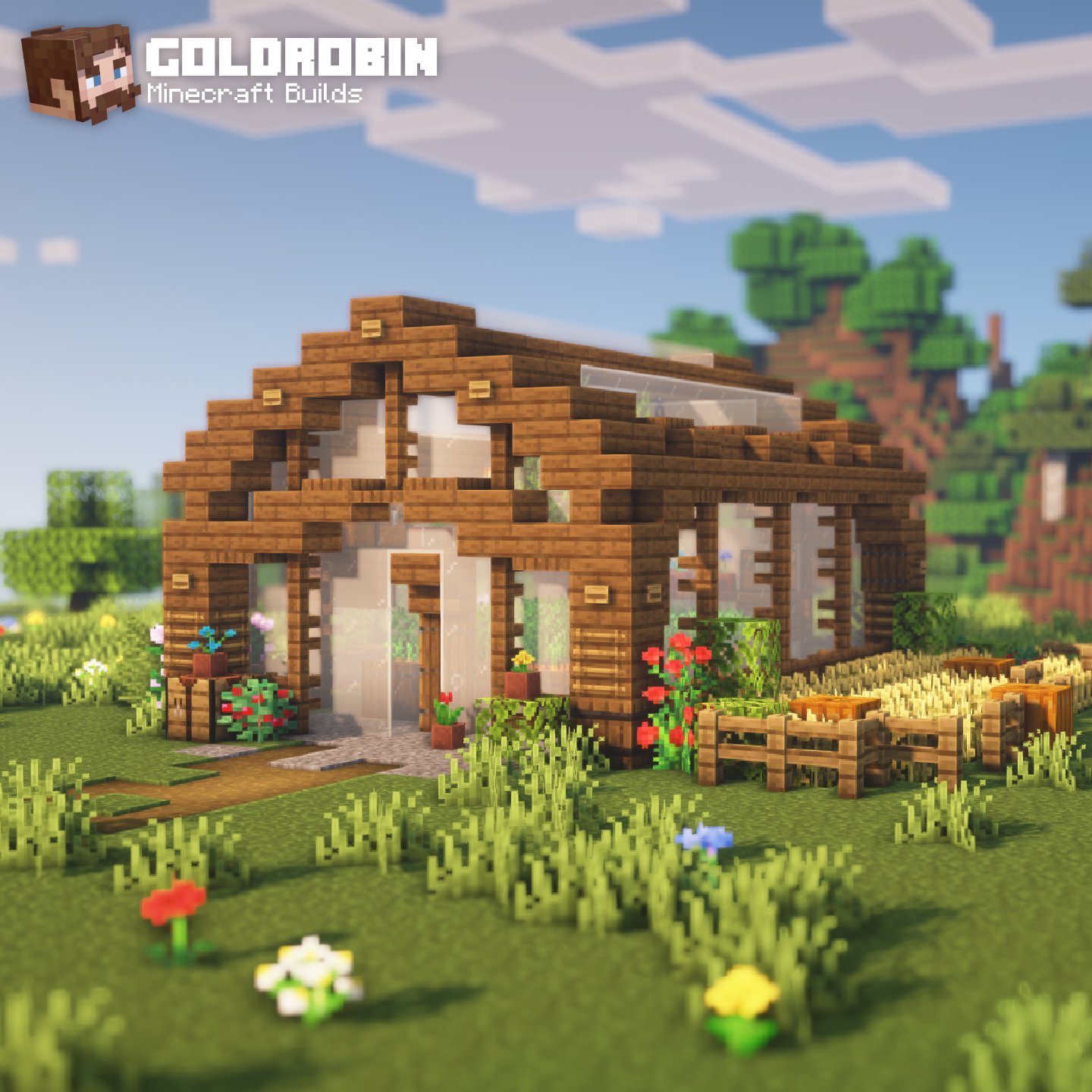 Goldrobin I Built A Greenhouse Minecraft Check Out My Tutorial T Co Hrl4cyxxwj Twitter