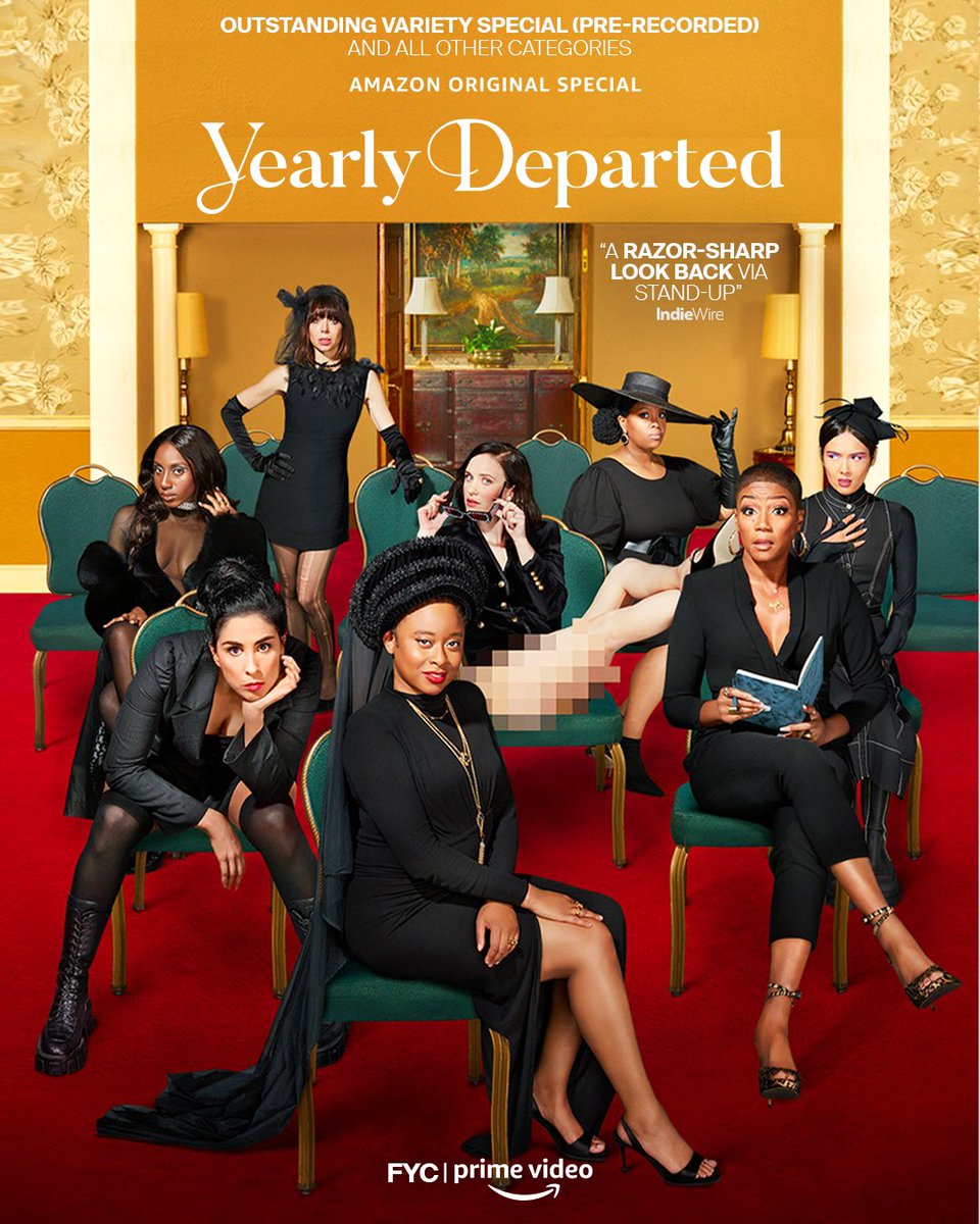 bessbell's tweet photo. Emmy voters! Sorry to bother you but year a group of women made a comedy special with an all-female lineup and it was great so please vote for us! If not no worries! Apologies again! #YearlyDeparted #FYC https://t.co/SXrDWg7Ncj