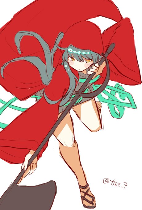 やっぱり描いてみました。
ちょっとやっつけですが・・・

#式姫お絵かき60分一本勝負 