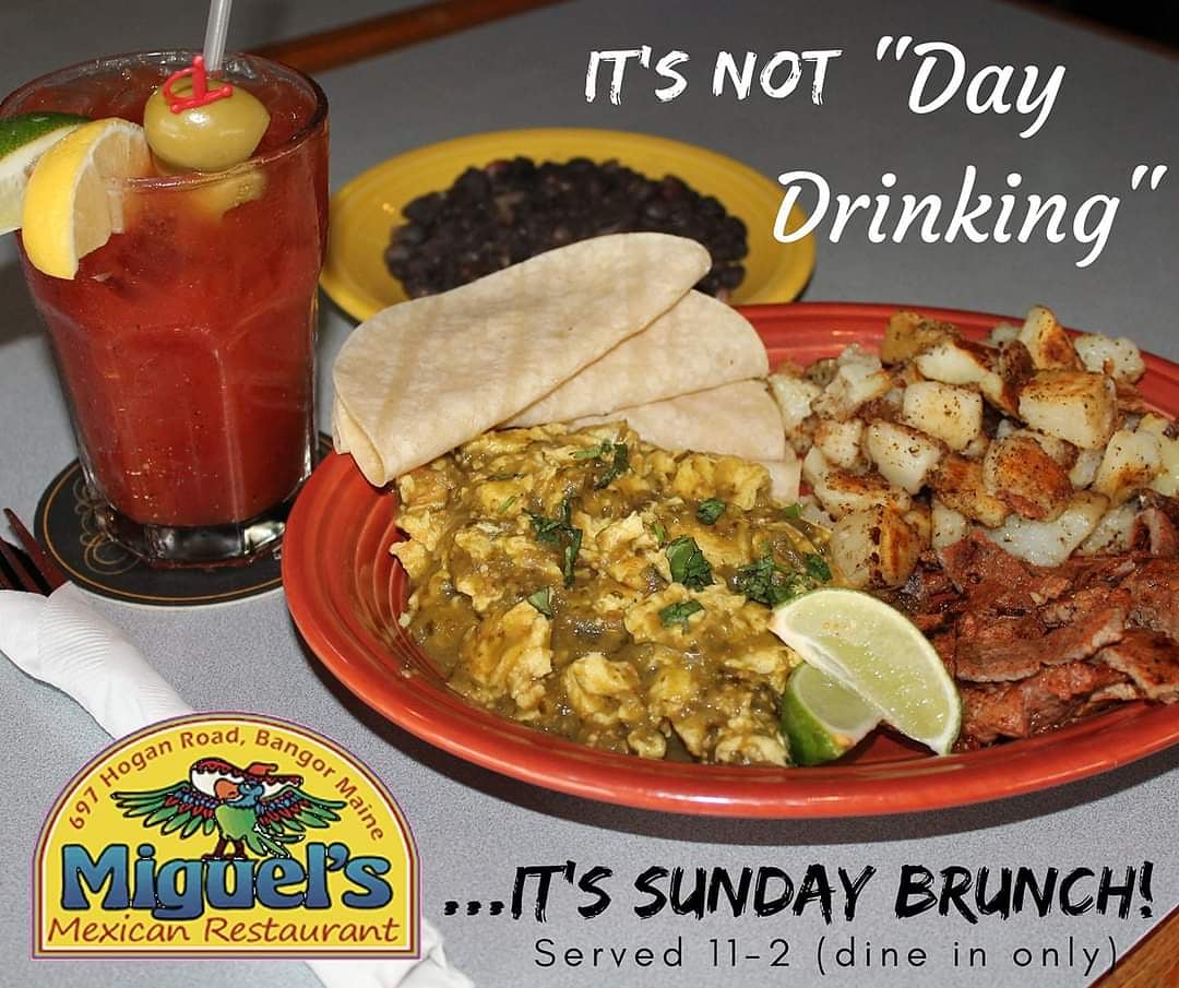 Sunday Brunch and 1/2 price margarita pitchers is less than an hour away!
#heybangor #margarita #SundayBrunch #sundayfunday