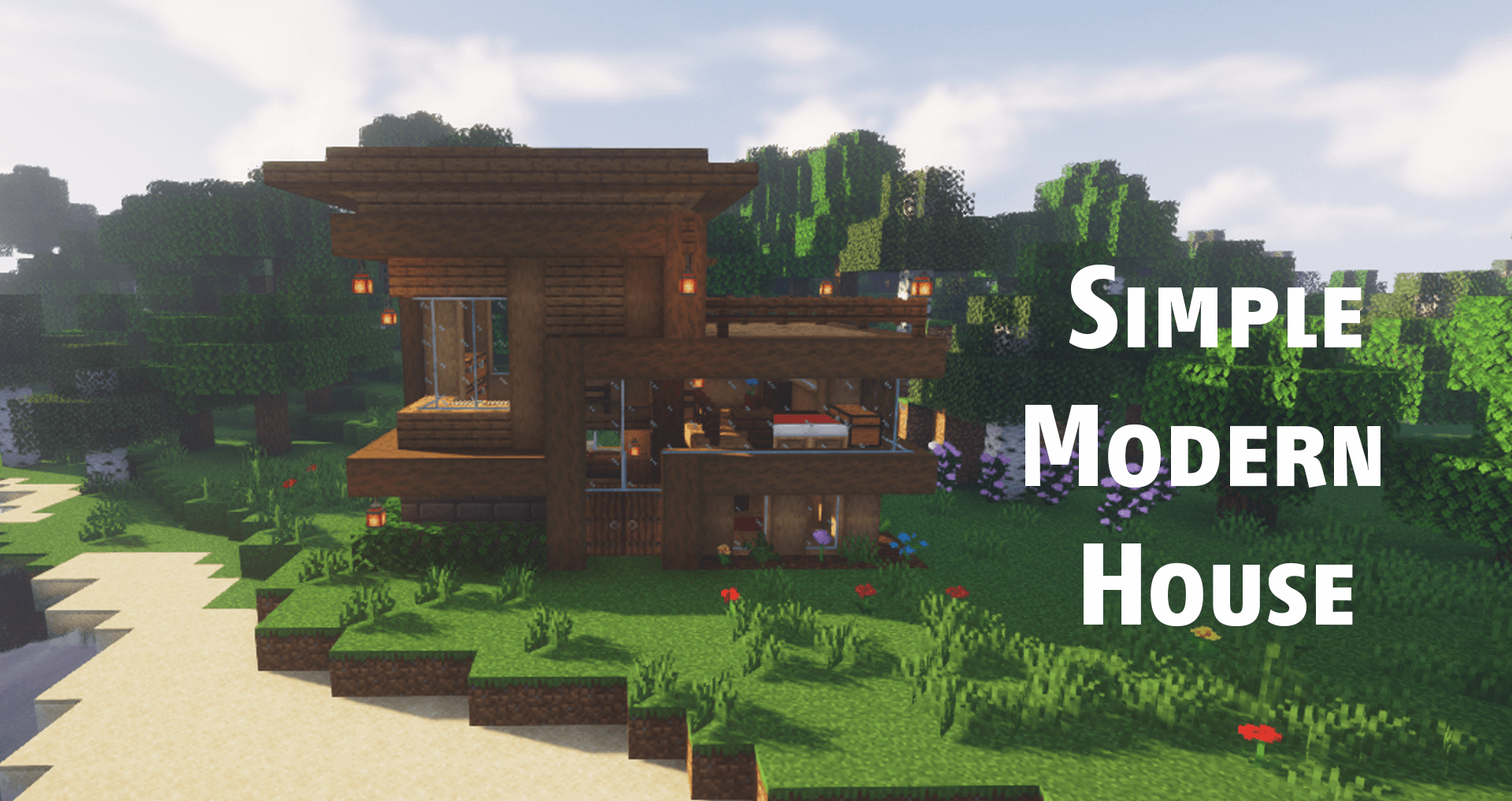 Minecraft Simple Modern Wood House