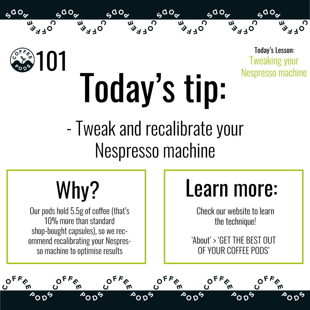 CoffeePods_'s tweet photo. Our pods are compatible with #nespresso machines...why not learn how to get the best out of your machine? ➡️ across the post to learn more!

#coffeepods #environmentallyfriendly  #ecofriendlycoffee #artisancoffee  #zerowaste  #biodegradeable https://t.co/HnfUzQpyBk