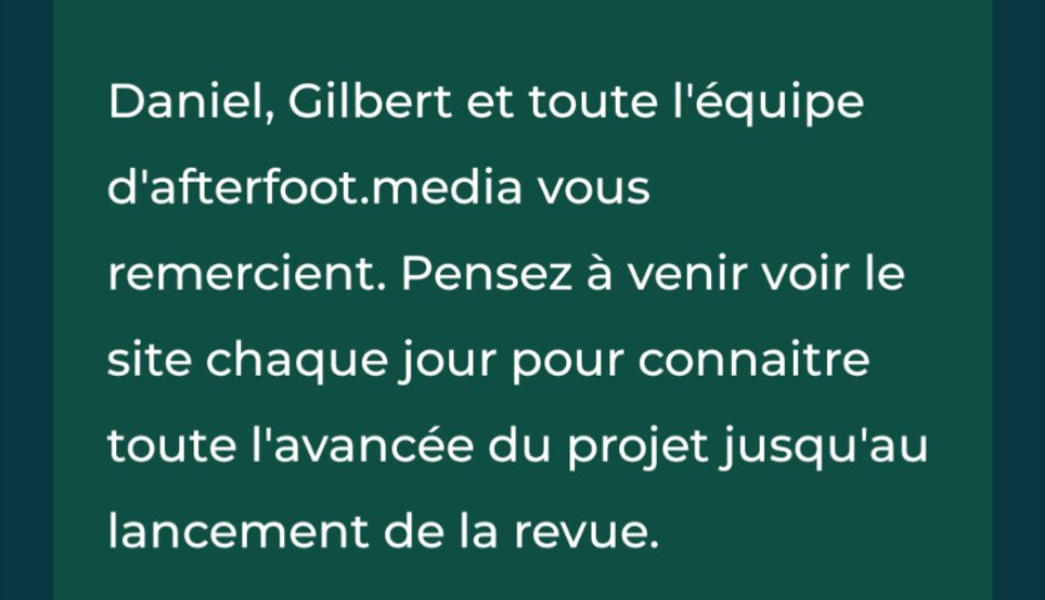 aserrurier's tweet photo. Hâte de lire Danièle Gilbert !! 
@AfterFoot_Revue @gilbertbrisbois @DanielRiolo https://t.co/o34NophlLS