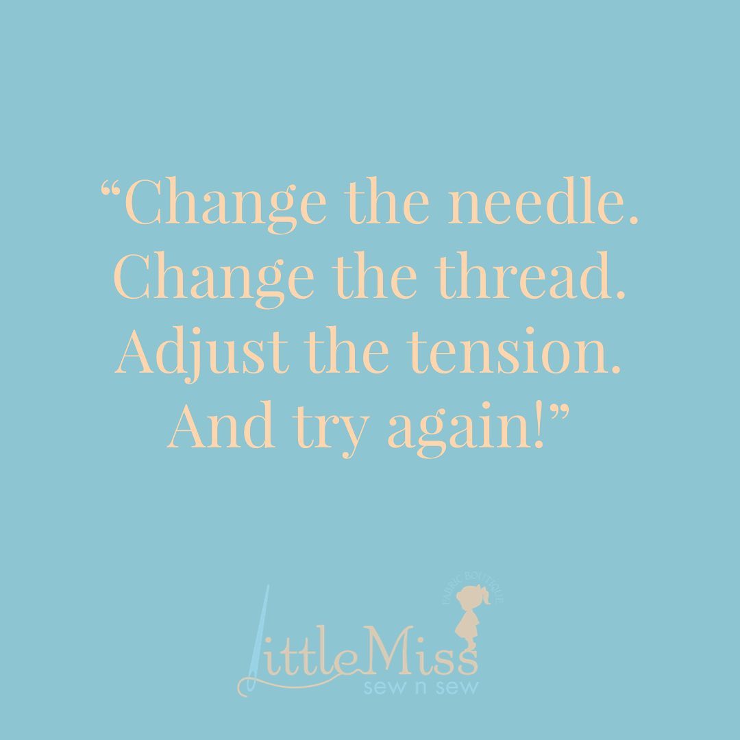 ‘Change the needle.
Change the thread.
Adjust the tension.
And try again.’
•
•
•
#sewingquotes #littlemisssewnsew #allsettosew #makersgonnamake #sewing #isew #onlinefabric #sewing #needleandthread #tension #sewingmachine #tryagain #sewcialists #designerfabric #sewingroom