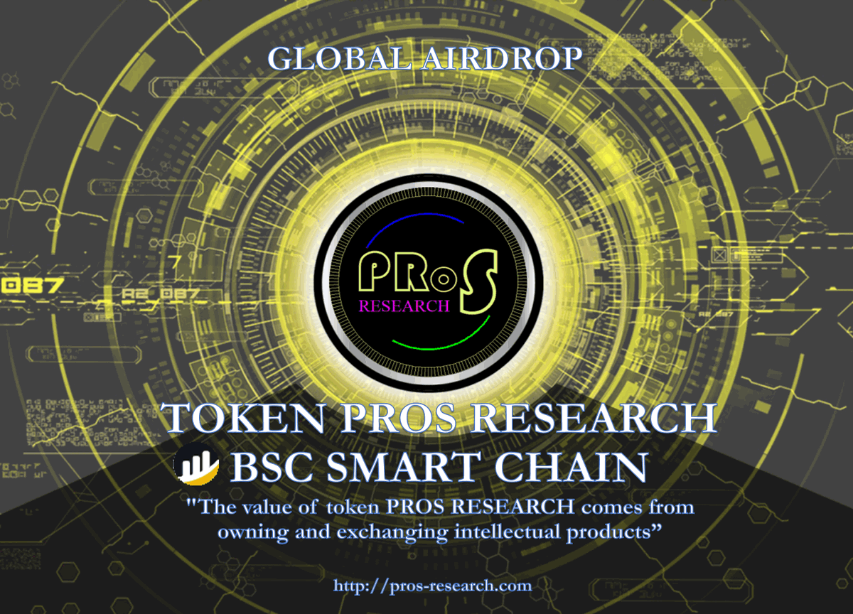 📣 INTRODUCING PROS RESEARCH TOKEN
💧 Airdrop: 10.000 Billion tokens distribute to early holders
✅ Website: pros-research.com
✅ Telegram: t.me/pros_airdrop_b…
✅ Official contract: bscscan.com/.../0xc9Ef666A…...
✔️Status: Airdrop and presale opening.